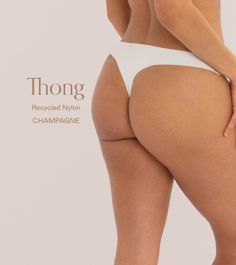 Clean cut Thong pack champagne - 5 pcs
